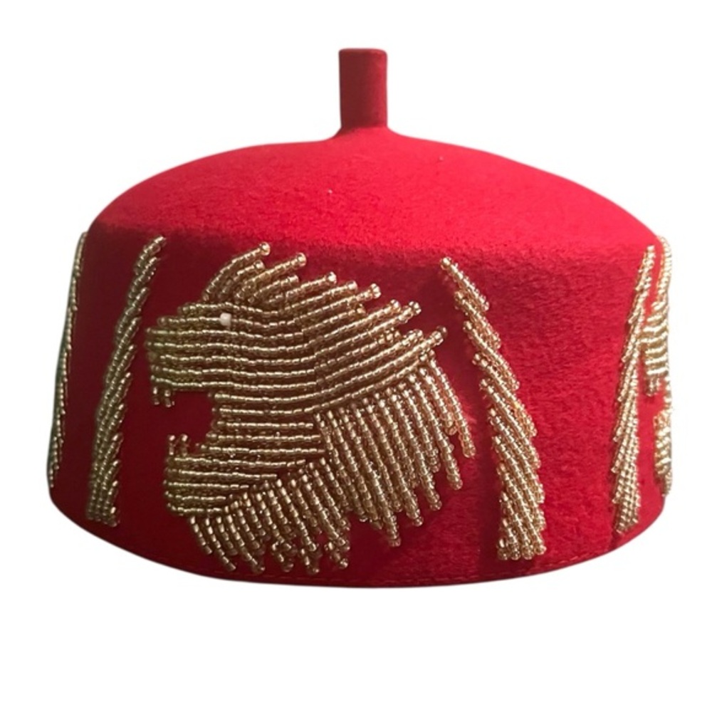 Diamond Collection African Crown, Red & Gold